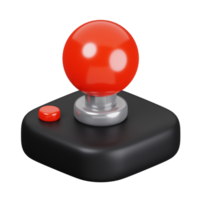 Game symbol, joystick isolated. General UI icon set concept. 3D Render illustration png