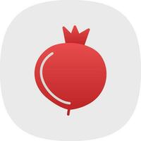 Pomegranate Vector Icon Design