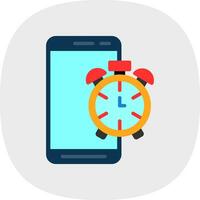 Mobile Alarm  Vector Icon Design