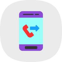 Outgoing Call  Vector Icon Design