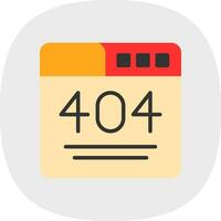 404 Error  Vector Icon Design