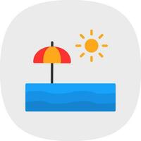 Beach  Vector Icon Design