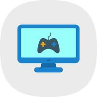 en línea juego vector icono diseño