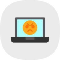 Angry Face  Vector Icon Design