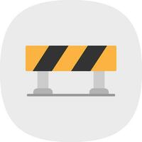 Road Barrier  Vector Icon Design