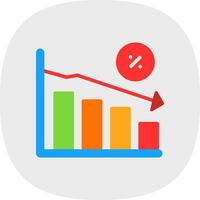 Recession Vector Icon Design