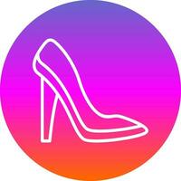 diseño de icono de vector de tacones altos