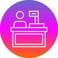 Cashier Vector Icon Design