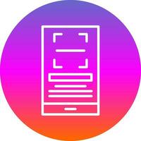 Qr Scan Vector Icon Design