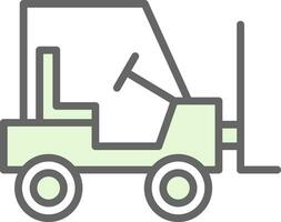 Forklift Vector Icon Design