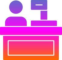 Cashier Vector Icon Design