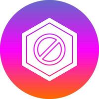 Wrong Way Vector Icon Design