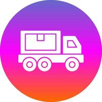 Delivery Truck Vector Icon Design