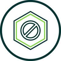 Wrong Way Vector Icon Design