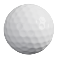 Golf Ball isoliert. Sport, Fitness und Spiel Symbol Symbol. 3d machen Illustration. png