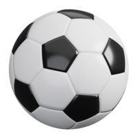 calcio sfera. calcio palle isolato. gli sport, fitness e gioco simbolo icona. 3d rendere illustrazione. png