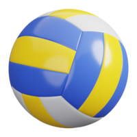 voleibol bola isolado. Esportes, ginástica e jogos símbolo ícone. 3d render ilustração. png