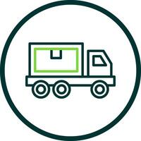 Delivery Truck Vector Icon Design