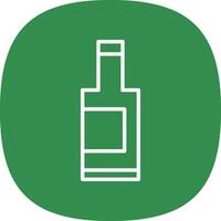 Wine Bottle Vector Icon Design