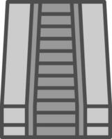 diseño de icono de vector de escalera mecánica