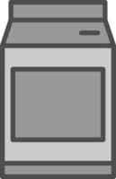 Milk Bottle Vector Icon Design