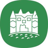 Ice castle Vector Icon Design