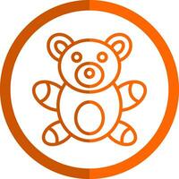 Teddy Bear Vector Icon Design