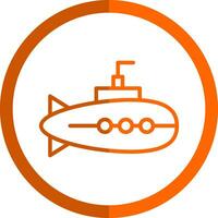 Submarine Vector Icon Design