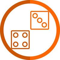 Dice Vector Icon Design