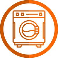 Washing Machine Vector Icon Design