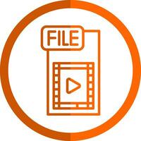 Video FIle Vector Icon Design