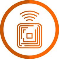 Rfid Chip Vector Icon Design