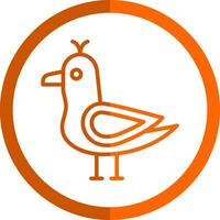 Seagull Vector Icon Design