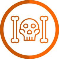 Skull And Bones Vector Icon Design