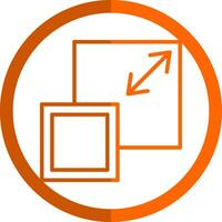 Resize Vector Icon Design