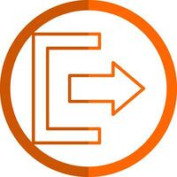 Exit Vector Icon Design