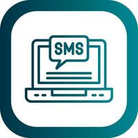 diseño de icono de vector de sms