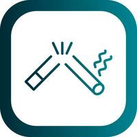 Broken Cigarette Vector Icon Design