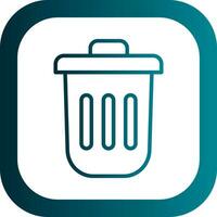 Dustbin Vector Icon Design