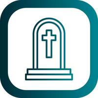 Tomb Vector Icon Design