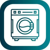 Washing Machine Vector Icon Design