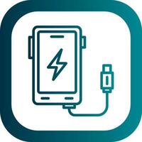 Wireless Charger Vector Icon Design