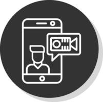 Video Chat Vector Icon Design