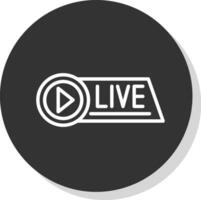 Live Streaming Vector Icon Design