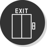 Exit Vector Icon Design