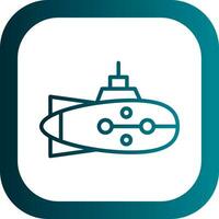 Submarine Vector Icon Design