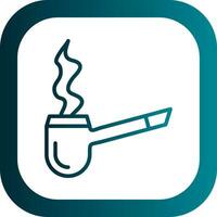 Smoking Pipe Vector Icon Design