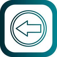 Left Arrow Vector Icon Design