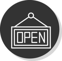 Open Tag Vector Icon Design