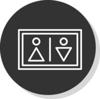 baño firmar vector icono diseño
